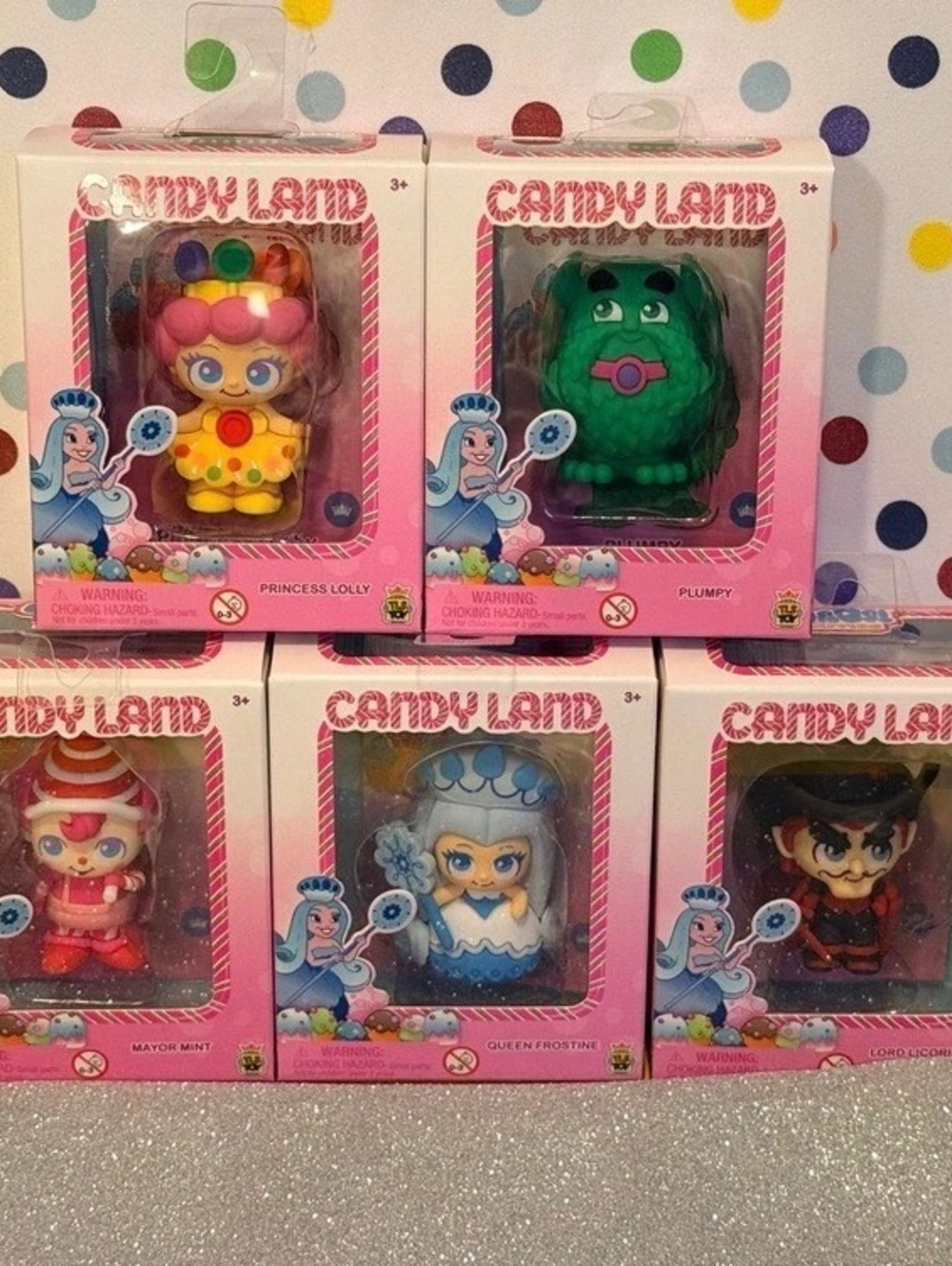 TLS Candy Land Collectible Dolls Set of 5 Pink Multicolor NWT